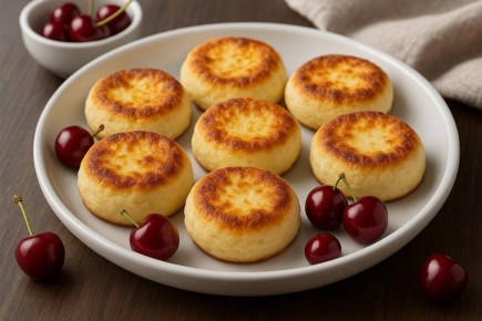 Запечённые сырники с вишней: простой рецепт для идеального утра