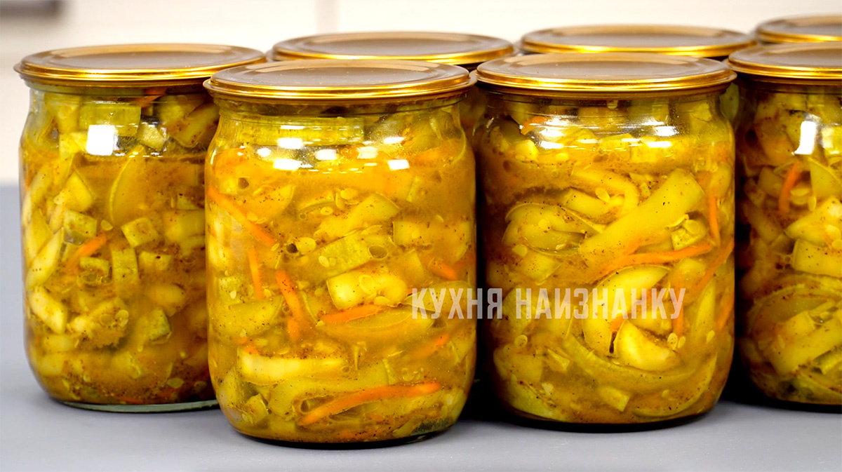 Салат из кабачков, который не доживает до банки