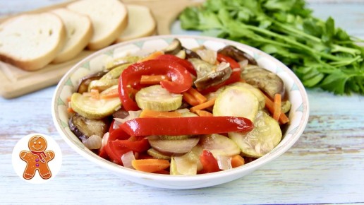 Простая и аппетитная овощная закуска «Любимая»