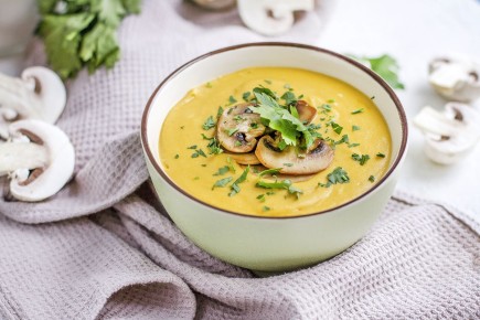 Вкусный постный крем-суп с грибами: легко и быстро