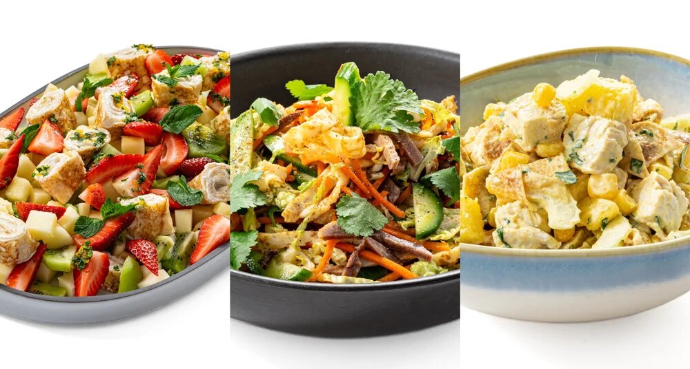 Необычные салаты с блинами для завершения Масленицы