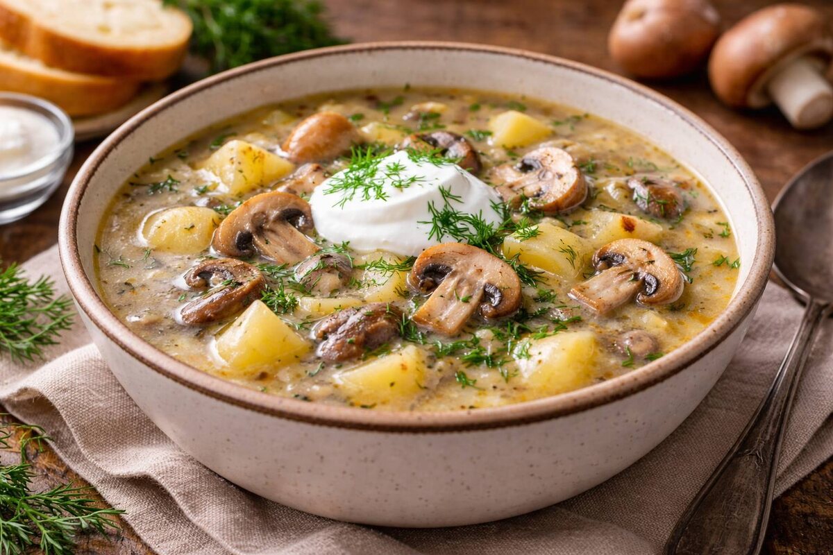 Невероятный рецепт грибного супа, который стоит попробовать каждому