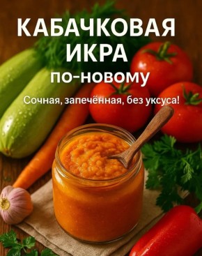 Необычная кабачковая икра, которая исчезает с тарелки