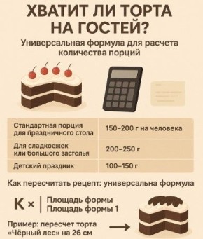 Как правильно рассчитать торт для праздника: секреты и советы