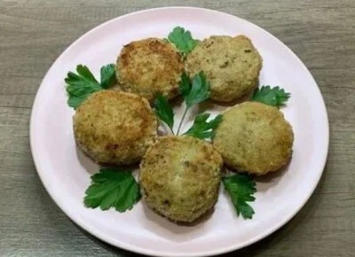 Котлеты из кабачков с фаршем