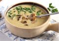 Теплый и вкусный сырный суп-пюре с грибами и картофелем
