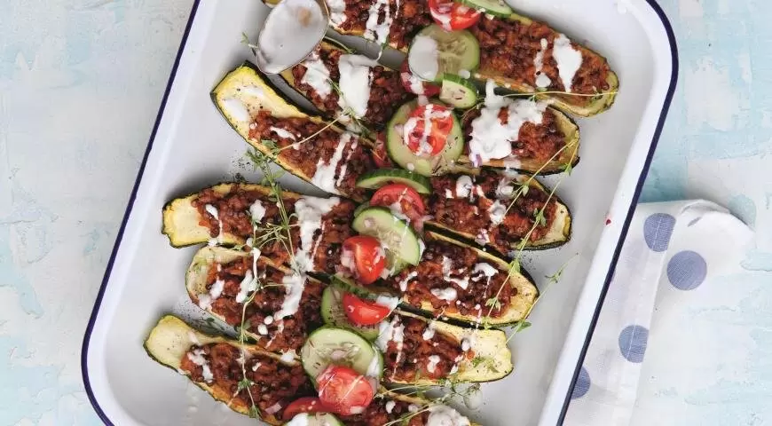 Фаршированные цукини с чечевицей: нежное сочетание вкусов